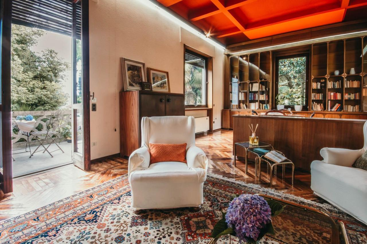 Library Apartment - Villa Candela Stresa Luaran gambar